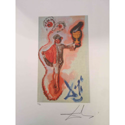 Salvador Dali Tarot serie Lithografie off set 50x70 cm gecertificeerd