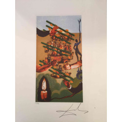 Salvador Dali Serie Tarot Litografía off set 50x70 cm certificada