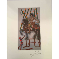 Salvador Dali Serie Tarot Litografía off set 50x70 cm certificada