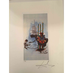 Salvador Dali Serie Tarot Litografía off set 50x70 cm certificada
