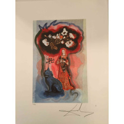 Salvador Dali Tarot serie Lithografie off set 50x70 cm gecertificeerd