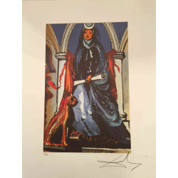 Salvador Dali Serie Tarot Litografía off set 50x70 cm certificada