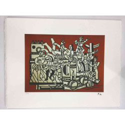 Fernand Leger Lithographie Offset 50x65 cm zertifiziert