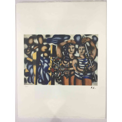 Fernand Leger Lithografie off set 50x65 cm gecertificeerd