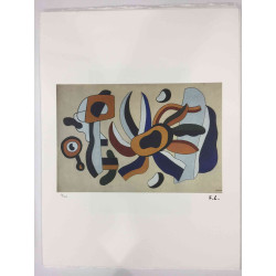 Fernand Leger Lithografie off set 50x65 cm gecertificeerd