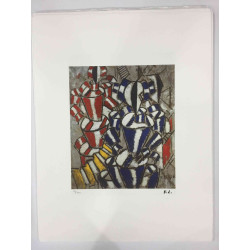 Fernand Leger Lithografie off set 50x65 cm gecertificeerd
