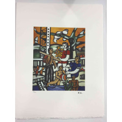 Fernand Leger Lithographie Offset 50x65 cm zertifiziert