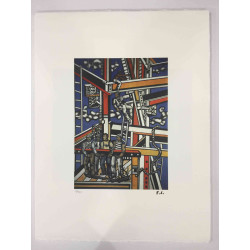 Fernand Leger Lithografie off set 50x65 cm gecertificeerd