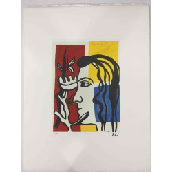 Fernand Leger Lithografie off set 50x65 cm gecertificeerd