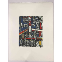 Fernand Leger Lithografie off set 50x65 cm gecertificeerd