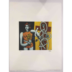 Fernand Leger Lithografie off set 50x65 cm gecertificeerd