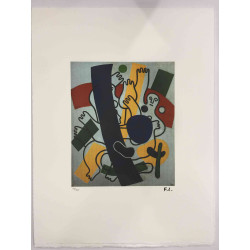 Fernand Leger Lithografie off set 50x65 cm gecertificeerd