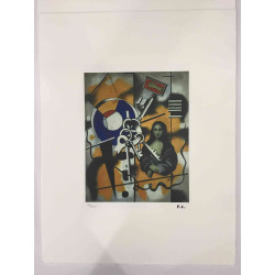 Fernand Leger Lithographie Offset 50x65 cm zertifiziert