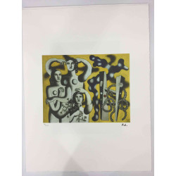 Fernand Leger Lithografie off set 50x65 cm gecertificeerd