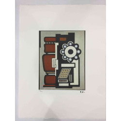 Fernand Leger Lithografie off set 50x65 cm gecertificeerd