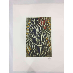 Fernand Leger Lithografie off set 50x65 cm gecertificeerd