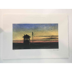 Edward Hopper Lithographie Offset 57x38 cm zertifiziert