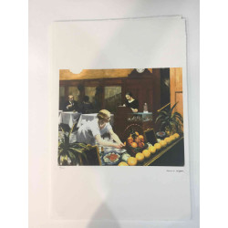 Edward Hopper Lithographie Offset 57x38 cm zertifiziert