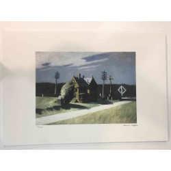 Edward Hopper Lithographie Offset 57x38 cm zertifiziert