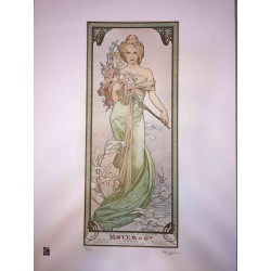 Set de litografía Alphonse Mucha 50x70 cm
