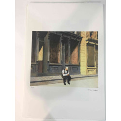 Edward Hopper Lithographie Offset 57x38 cm zertifiziert