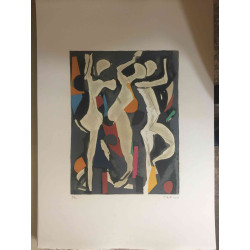 Marino Marini Litografia off set cm 50x70    certificata