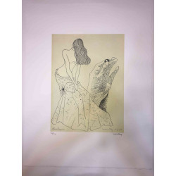 Litografia Man Ray Off set 50x65 cm certificada