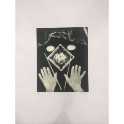 Man Ray Off set litho 50x65 cm gecertificeerd