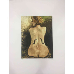 Man Ray Off set litho 50x65 cm gecertificeerd