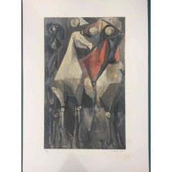 Marino Marini Lithographie hors set 50x70 cm certifiée