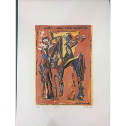 Marino Marini Lithographie hors set 50x70 cm certifiée