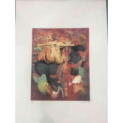 Marino Marini Lithographie hors set 50x70 cm certifiée