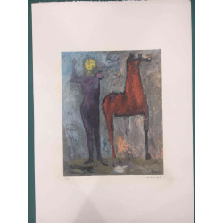 Marino Marini Lithographie hors set 50x70 cm certifiée
