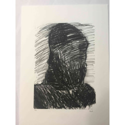 Mario Ceroli Lithografie off set 50x65 cm gecertificeerd