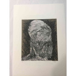 Mario Ceroli Lithographie hors set 50x65 cm certifiée