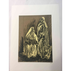 Mario Ceroli Lithografie off set 50x65 cm gecertificeerd