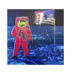 Andy Warhol serigrafia Non firmato - Moonwalk 1987 - firma stampata