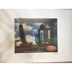Rene Magritte Lithografie off set 50x70 cm gecertificeerd