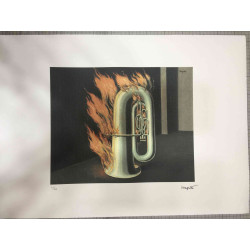 Rene Magritte Lithografie off set 50x70 cm gecertificeerd