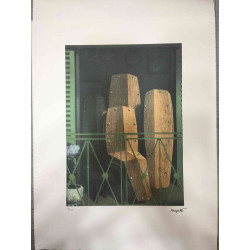 Rene Magritte Lithografie off set 50x70 cm gecertificeerd
