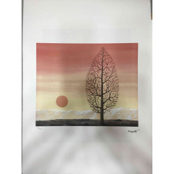 Rene Magritte Lithografie off set 50x70 cm gecertificeerd