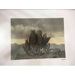 Rene Magritte Lithografie off set 50x70 cm gecertificeerd