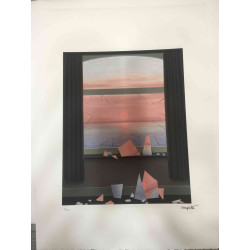 Rene Magritte Litografia off set 50x70 cm certificat