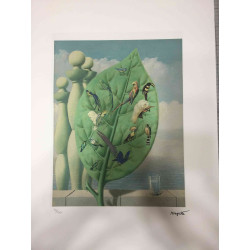 Rene Magritte Lithografie off set 50x70 cm gecertificeerd