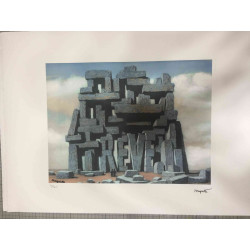 Rene Magritte Lithografie off set 50x70 cm gecertificeerd