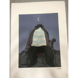 Rene Magritte Lithografie off set 50x70 cm gecertificeerd