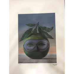 Rene Magritte Lithografie off set 50x70 cm gecertificeerd
