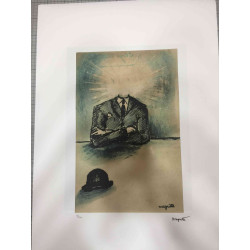 Rene Magritte Lithografie off set 50x70 cm gecertificeerd