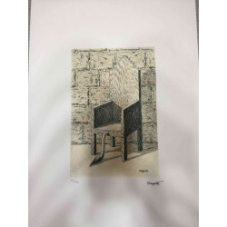 Rene Magritte Lithografie off set 50x70 cm gecertificeerd