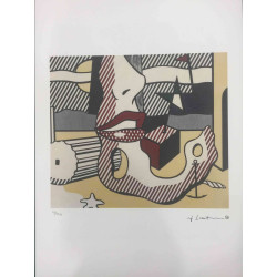 Roy Lichtenstein Litografía off set 50x35 cm certificado
